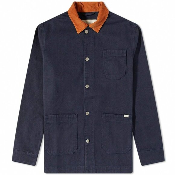 Foret Men's ACT Chore Jacket in Navy/Khaki - Sz Small - Picture 4 of 5